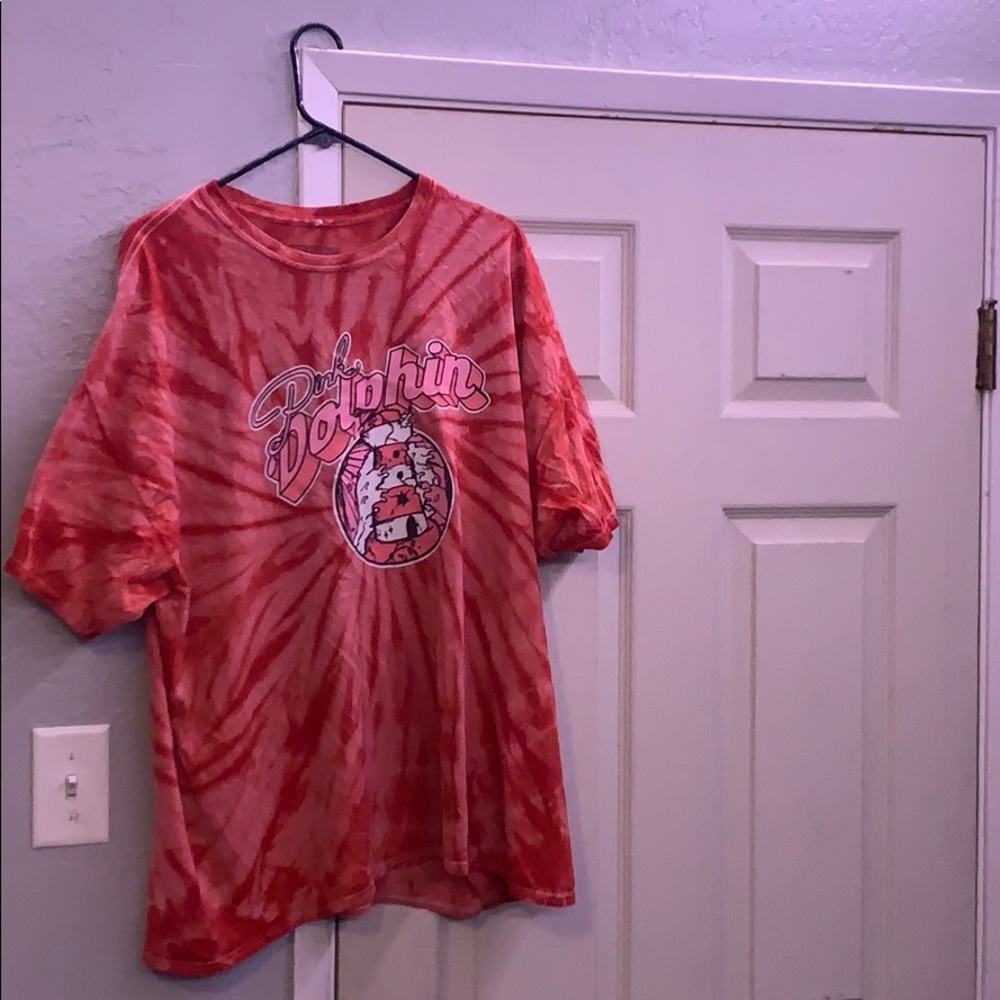 Tie-dye Pink Dolphin Shirt